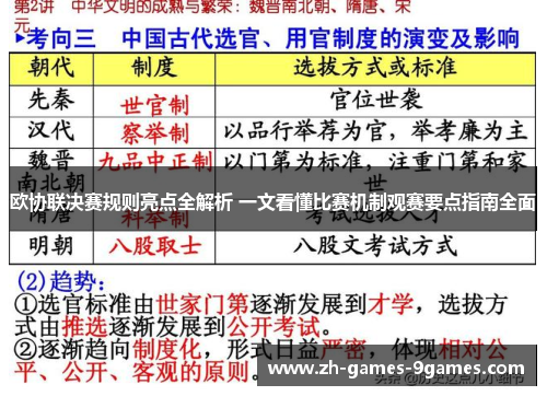 欧协联决赛规则亮点全解析 一文看懂比赛机制观赛要点指南全面 欧协联决赛规则亮点全解析 一文看懂比赛机制观赛要点指南全面